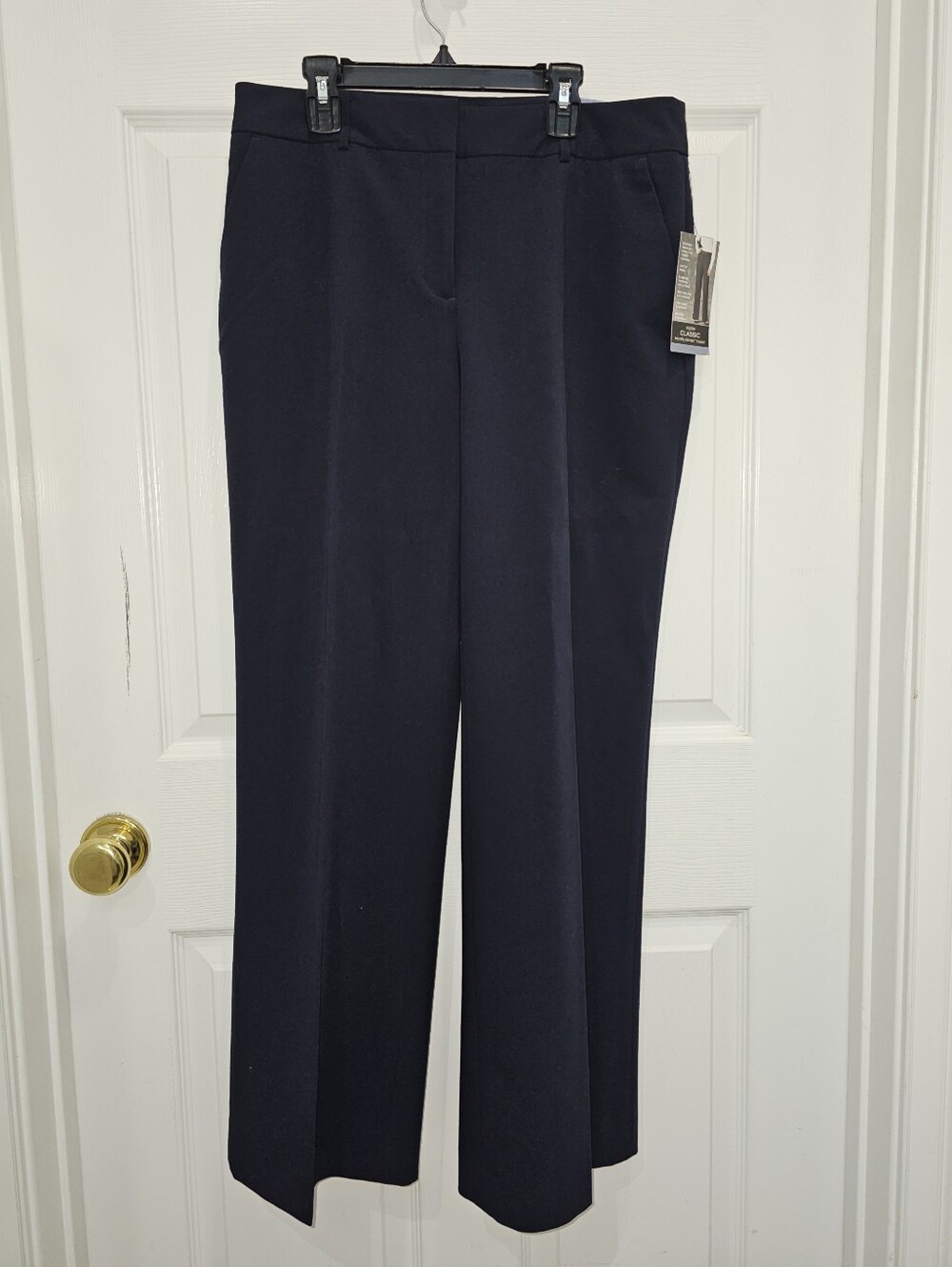 Liz Claiborne, Navy Straight-Leg Dress Pants, Size 8 Short, NWT